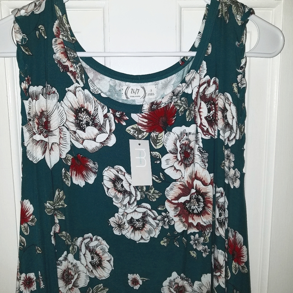 Maurices 24/7 Floral Dress sz 3 NWT